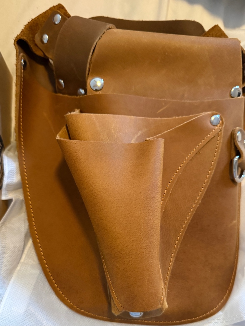 Women’s Leather Tool Belt Holster - Brown - Picture 11 of 13